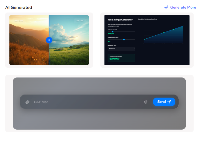 Wix Harmony - AI Generated Elements